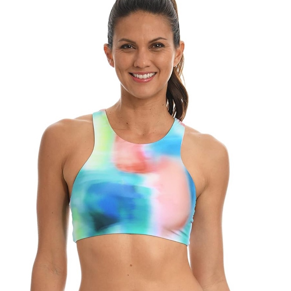 25M.- Women’s Halter Swimsuit Bikini Top Swimsuit Top. Multi Color